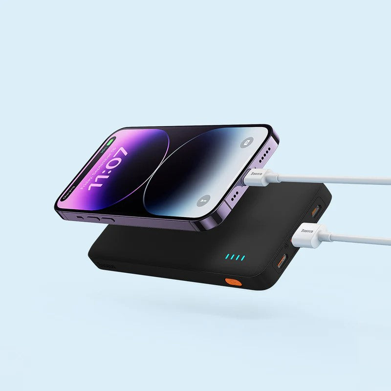 POWER BANK Baseus Airpow, 10000mAh, 20W, 1 x USB; 1 x USB Type-C, total 3A, negru, "PPQD090001" - 6932172626884