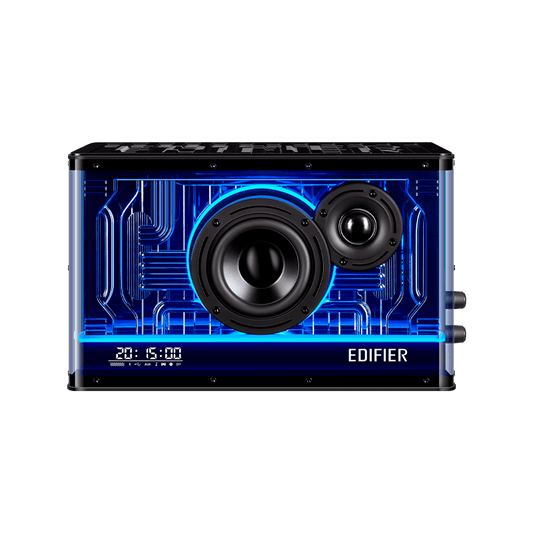 BOXE EDIFIER Gaming desktop, RMS: 40W, Bluetooth 5.3, USB-C, USB-A, AUX, EQs preset 3 moduri, RGB 7 culori, GaN charger 35W, white, "QD35-W" (timbru verde 0.8 lei)