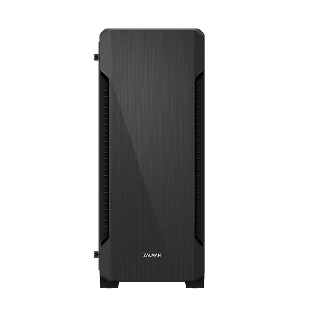 CARCASA Zalman "S3 TG", middle tower, gaming, fara sursa, suporta 8xfan, 3xfan inclus, PSU shroud, USB 3.1 gen1 x 1, USB 2.0 x 2, audio+mic, 7 sloturi expansiune, negru, "S3 TG"