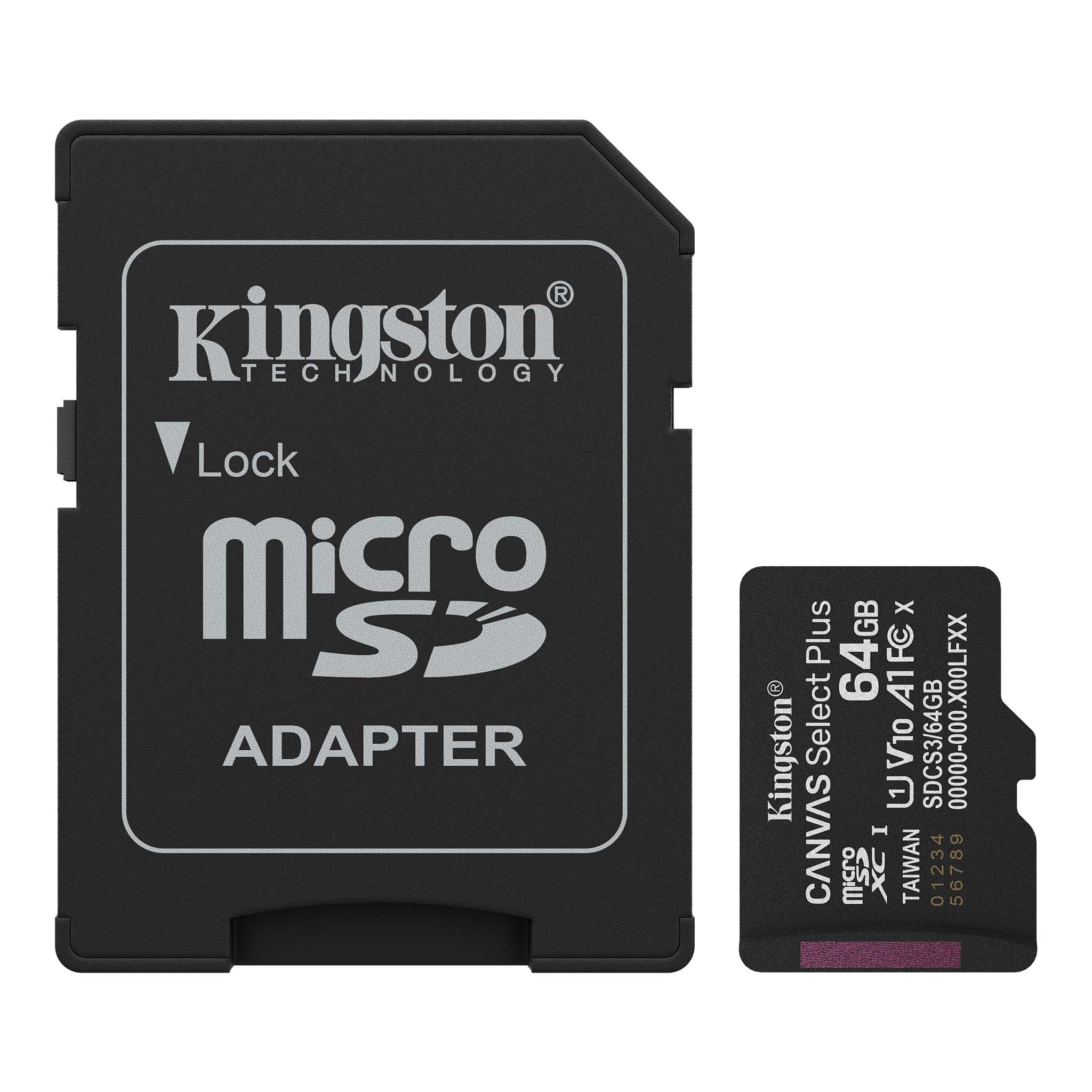 MEMORY MICRO SDXC 128GB UHS-I/W/ADAPTER SDCS3/128GB KINGSTON "SDCS3/128GB"