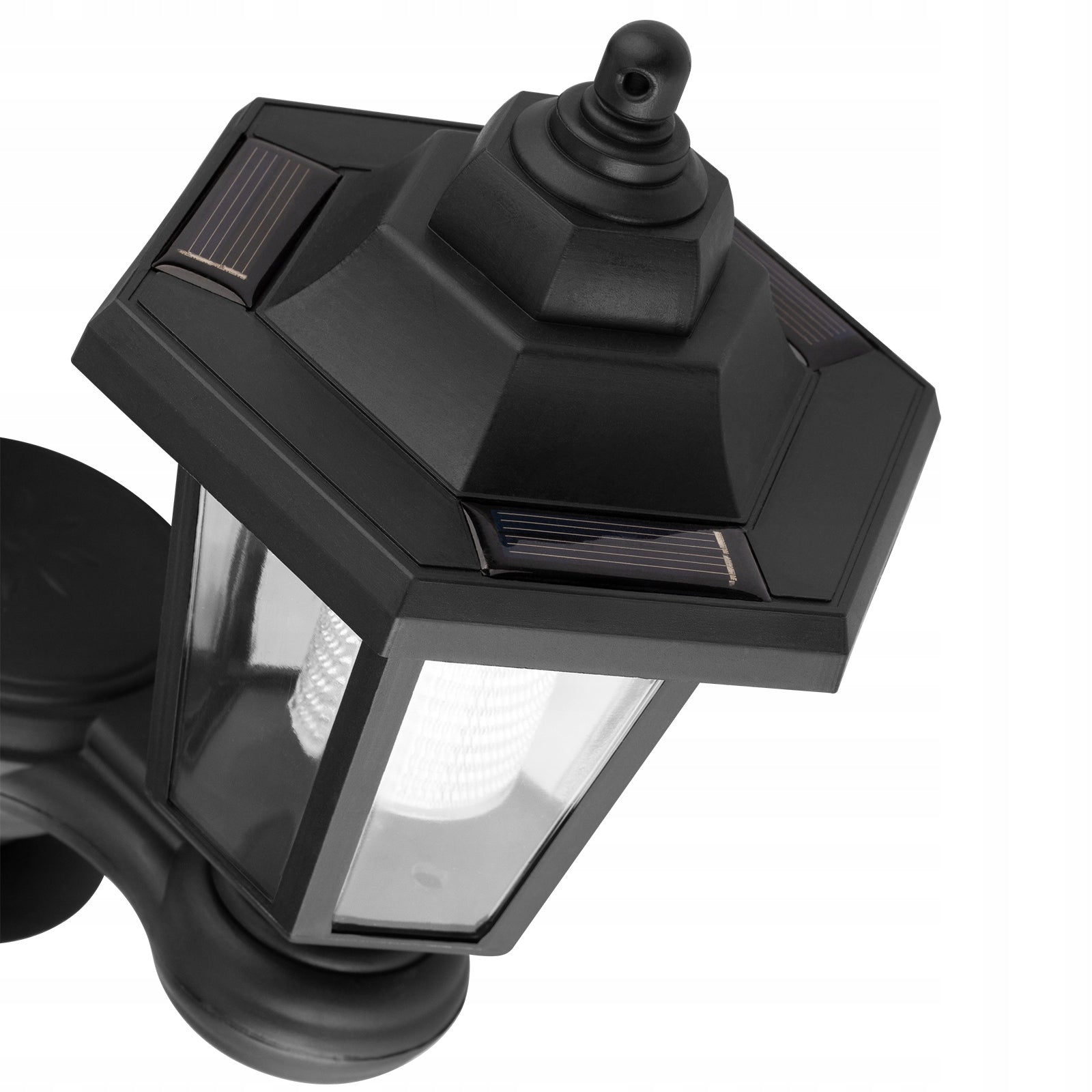 Lampa solara gradina 3 in 1, tip stalp sau montaj perete, 152 cm, LED alb rece, negru