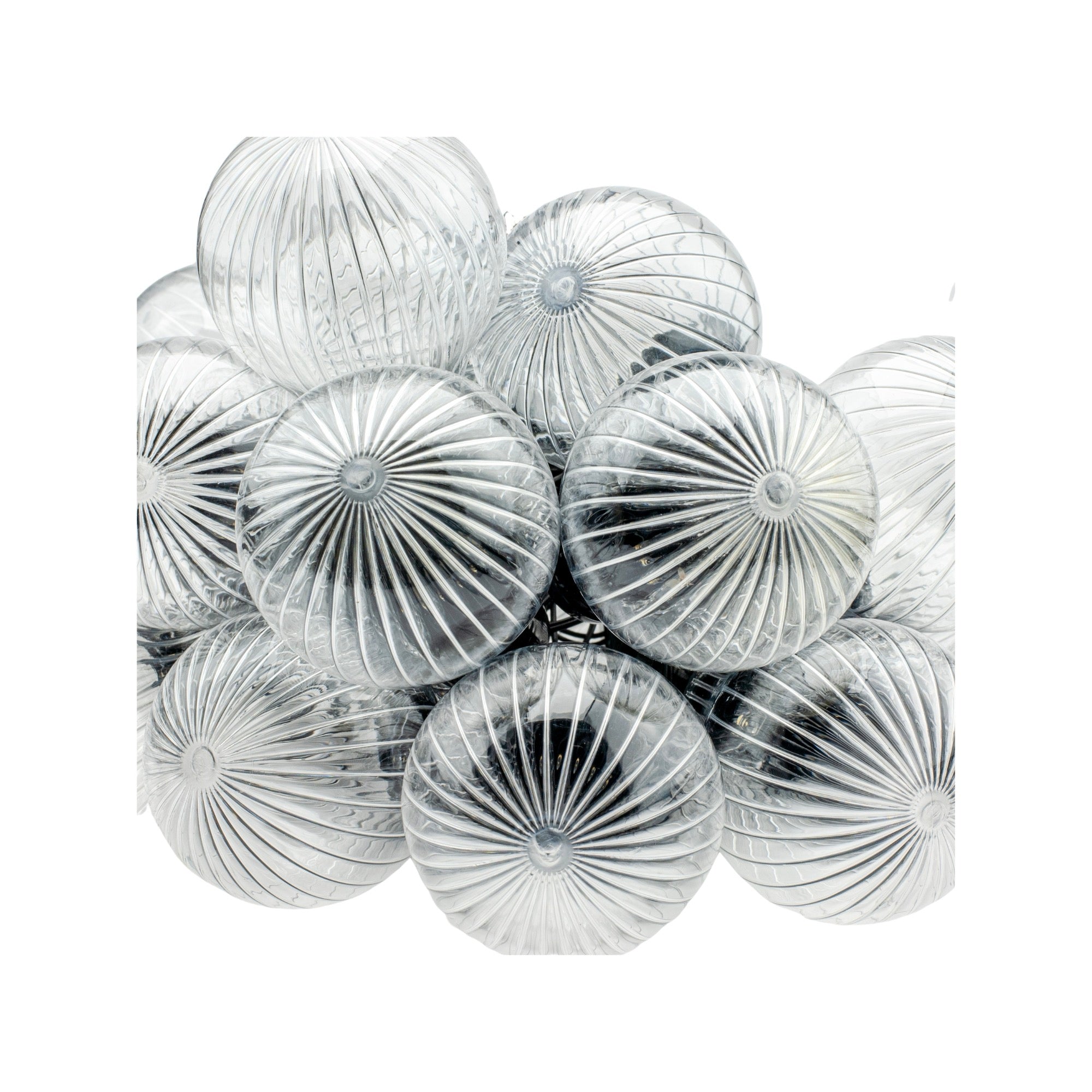 Ghirlanda luminoasa, LED, model Stripes, 20 becuri, 580cm, incarcare solara, lumina alb cald