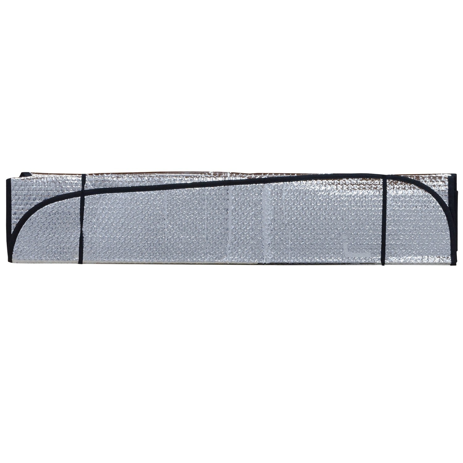 PARASOLAR auto Iggy pentru parbriz, fata dubla, folie din aluminiu, 2 x ventuze prindere, dimensiune 150 x 80 cm "IGAA-PARAS-150"
