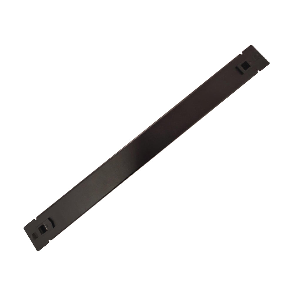 PANOU gestionare cabluri SPACER, tip masca orizontala blank, 19 inch, 1U, 0.8mm, negru, "SPCM-1UF-BK-02"