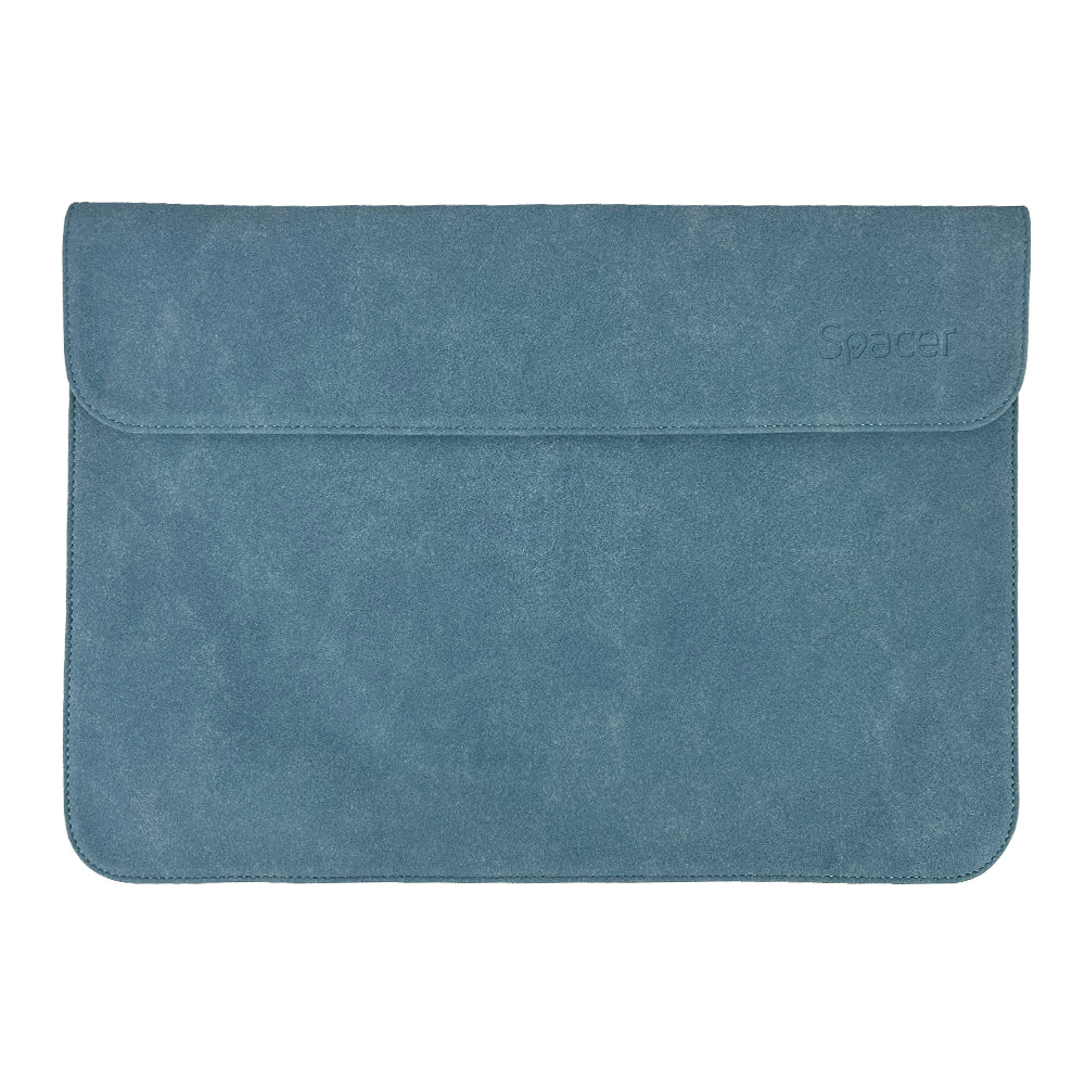 HUSA SPACER, pt. notebook slim de max 15.6", 1 compartiment, piele sintetica, albastru, "SPLS-COVER15-BL"