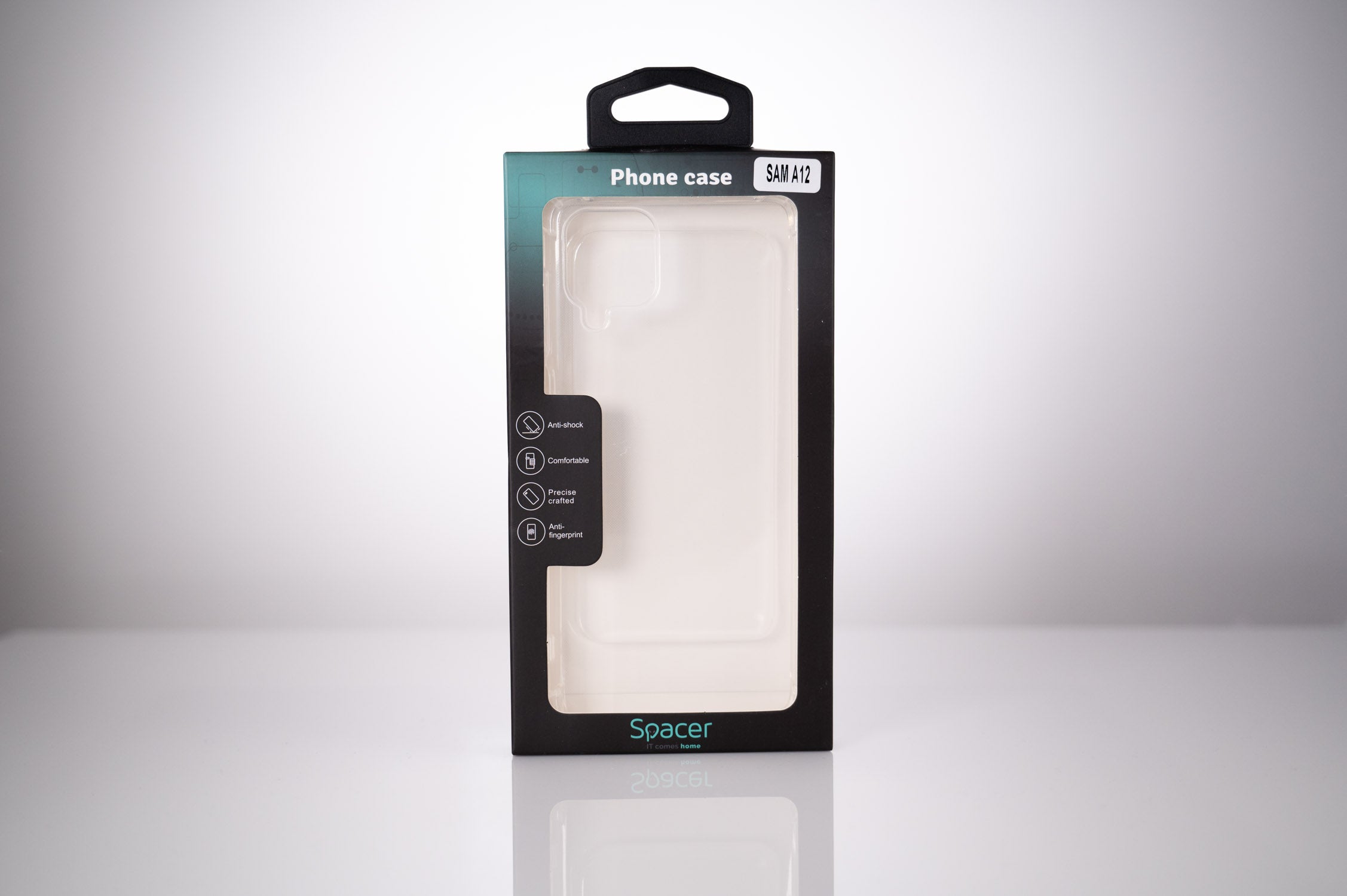 Husa Samsung Galaxy A12 Spacer, transparenta, grosime 1.5mm, protectie suplimentara antisoc la colturi, material flexibil TPU "SPPC-SM-GX-A12-CLR"