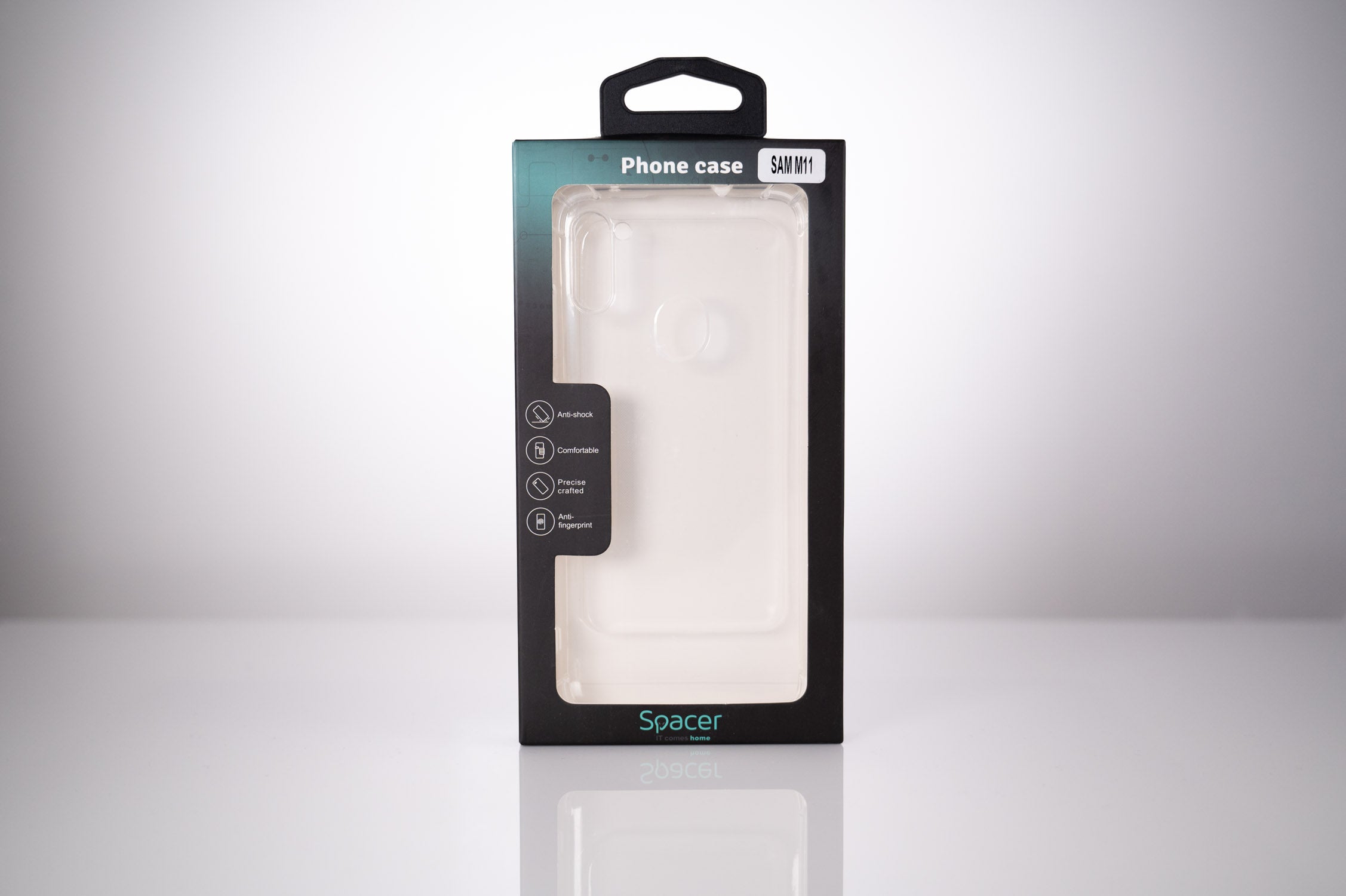 Husa Samsung Galaxy M11 Spacer, transparenta, grosime 1.5mm, protectie suplimentara antisoc la colturi, material flexibil TPU "SPPC-SM-GX-M11-CLR"