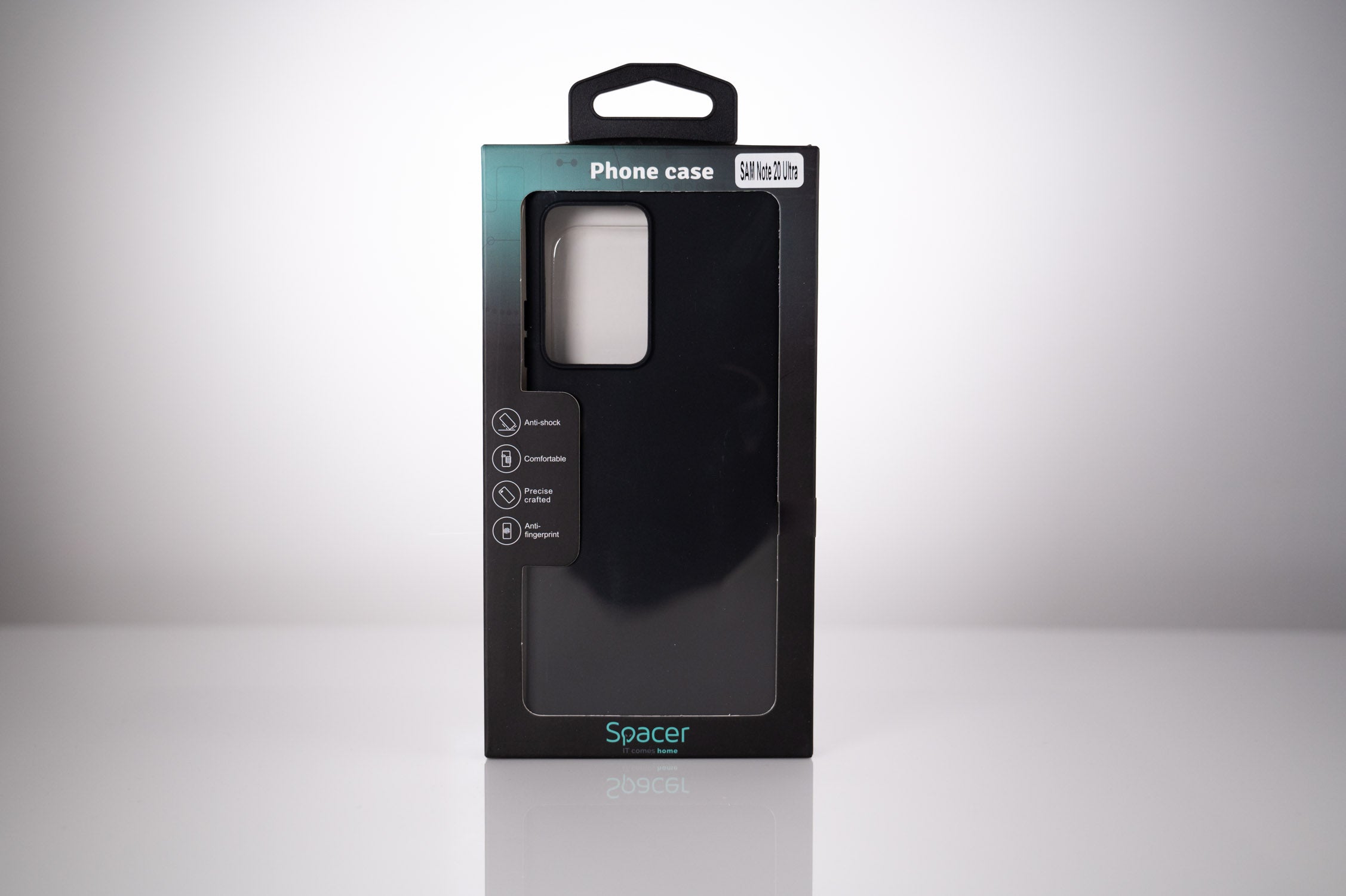 Husa Samsung Galaxy Note 20 Ultra Spacer, negru, grosime 1.5mm, material flexibil TPU "SPPC-SM-GX-N20U-TPU"