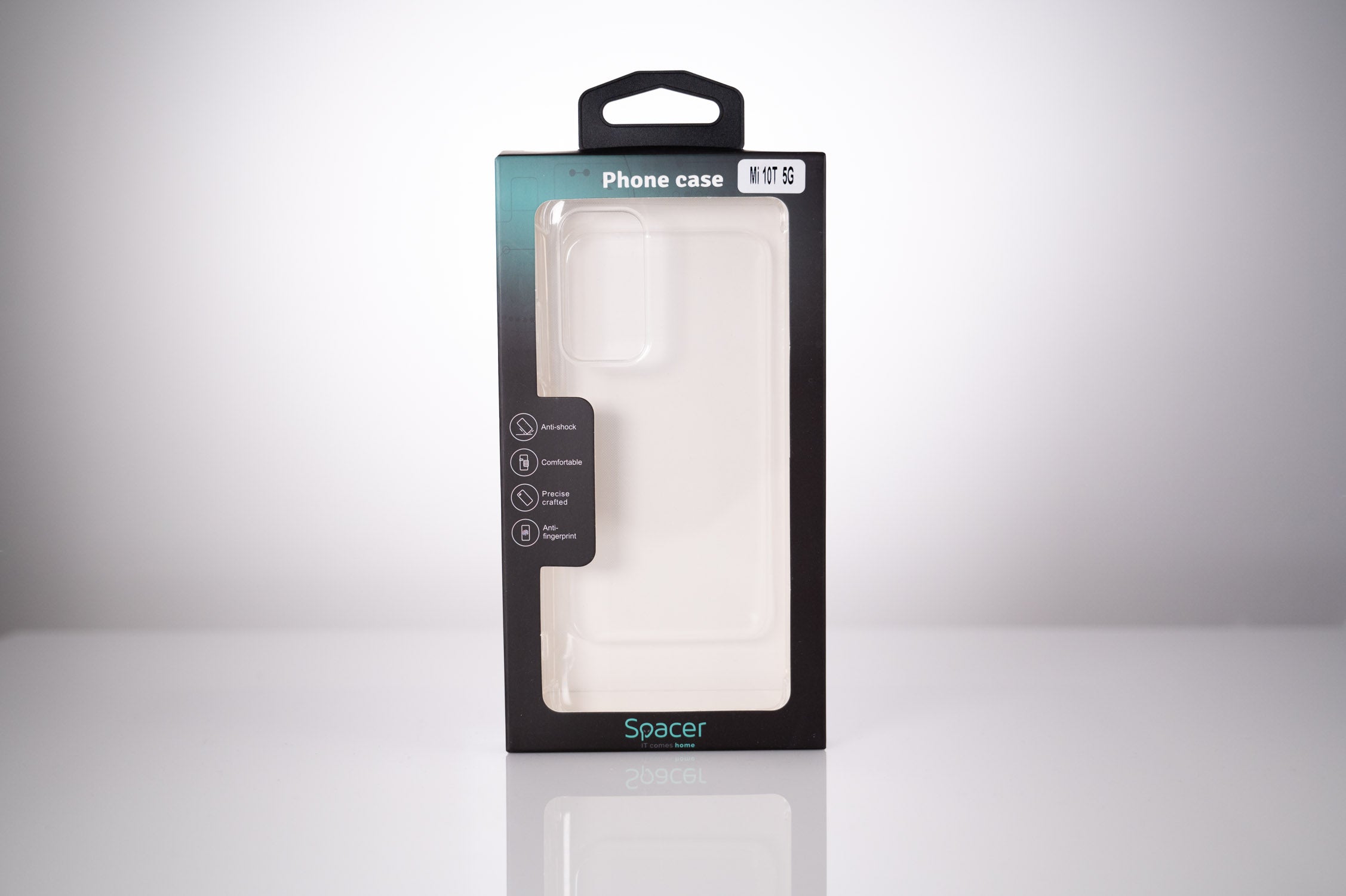 Husa Xiaomi Mi 10T 5G Spacer, transparenta, grosime 1.5mm, protectie suplimentara antisoc la colturi, material flexibil TPU "SPPC-XI-MI-10T5G-CLR"