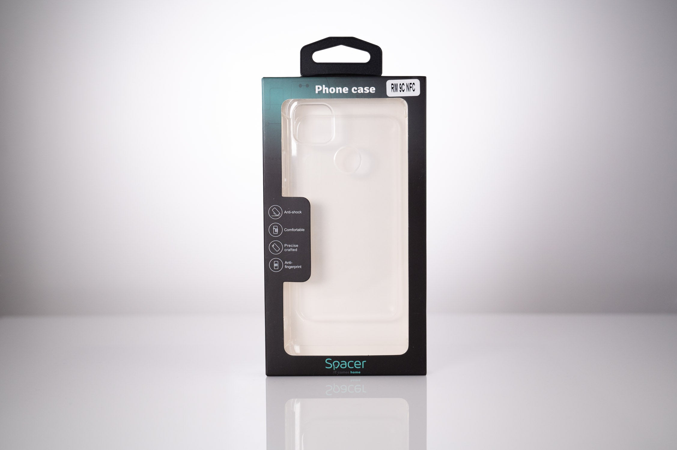 Husa Xiaomi Redmi 9C Spacer, transparenta, grosime 1.5mm, protectie suplimentara antisoc la colturi, material flexibil TPU "SPPC-XI-RM-9C-CLR"