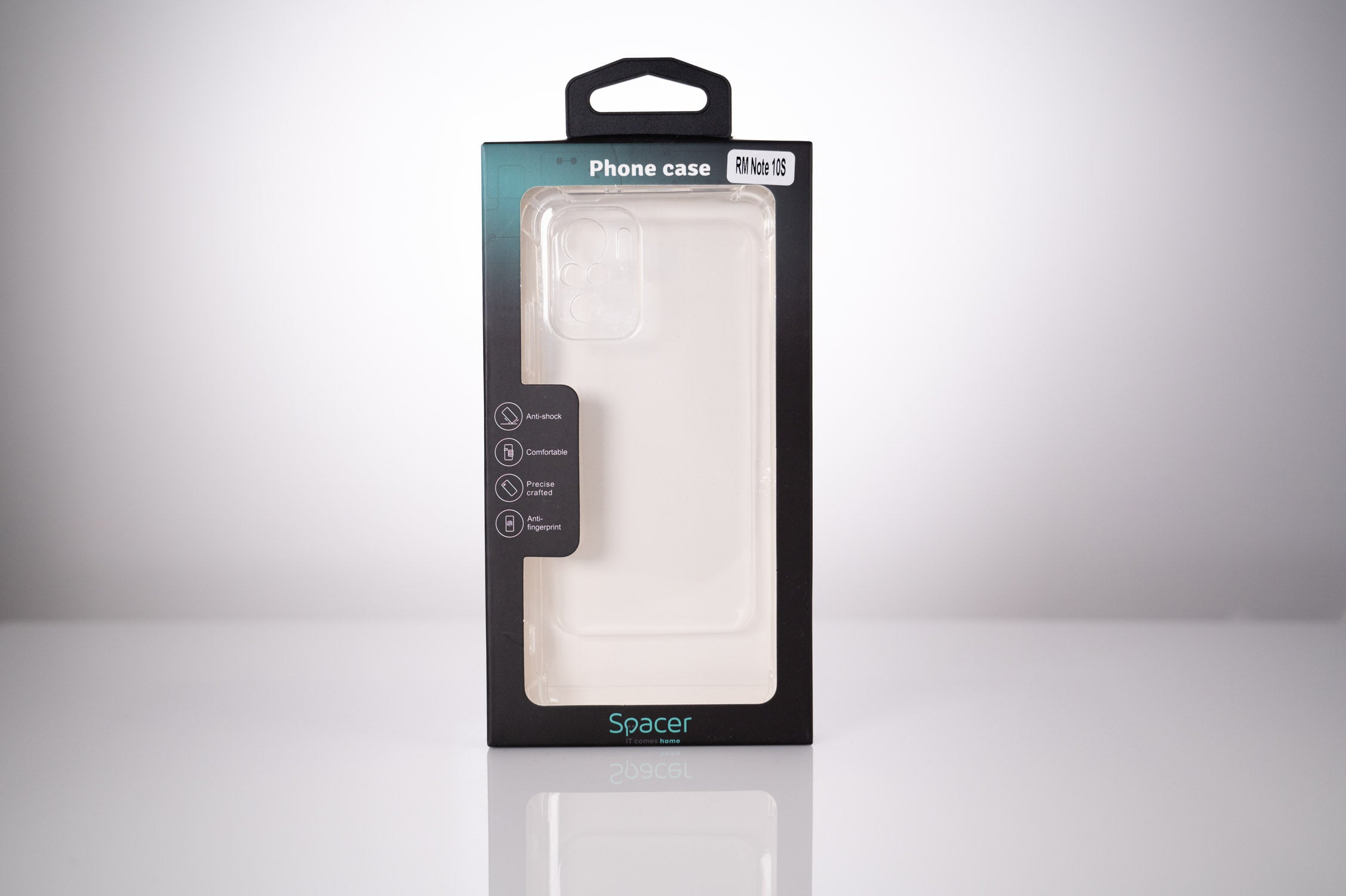 Husa Xiaomi Redmi Note 10 S Spacer, transparenta, grosime 1.5mm, protectie suplimentara antisoc la colturi, material flexibil TPU "SPPC-XI-RM-N10S-CLR"