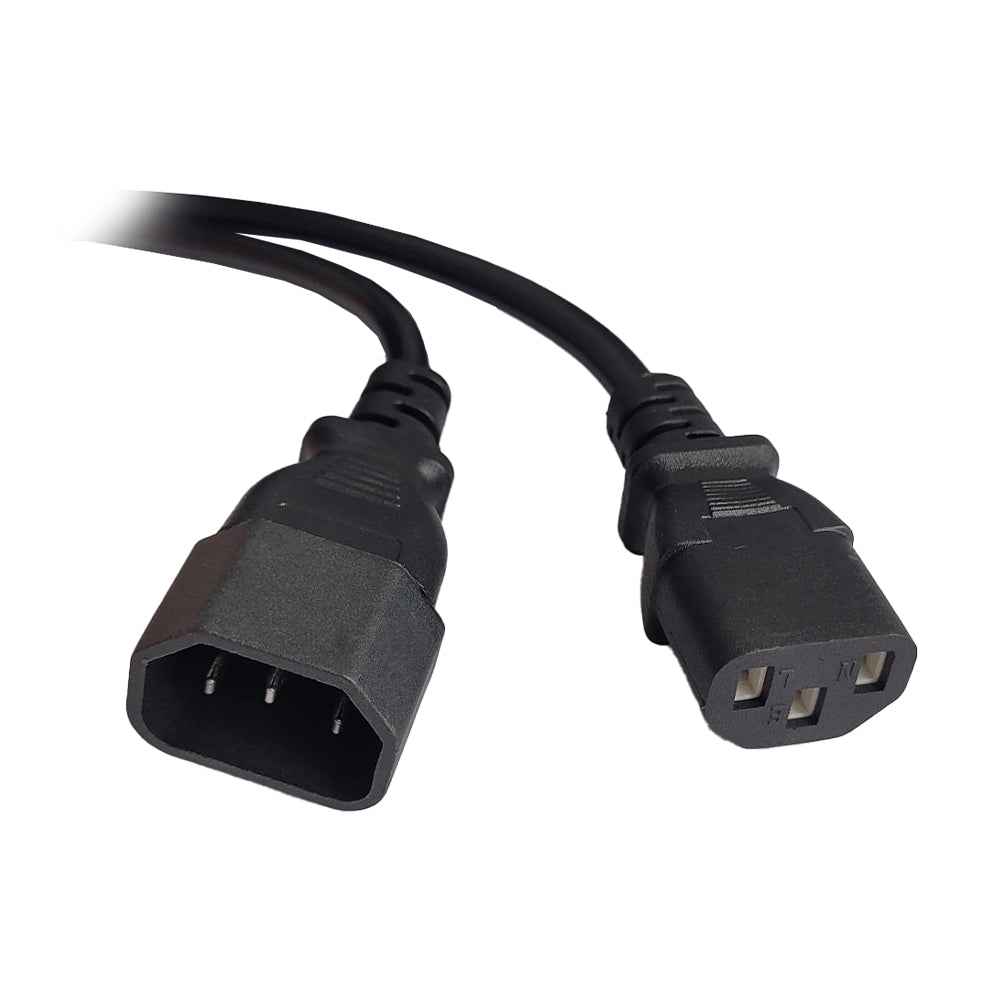 CABLU alimentare Spacer prelungitor, 1.8m, intrare C14, iesire C13, 6A, negru, "SPPW-C14-C13-6A-1.8"