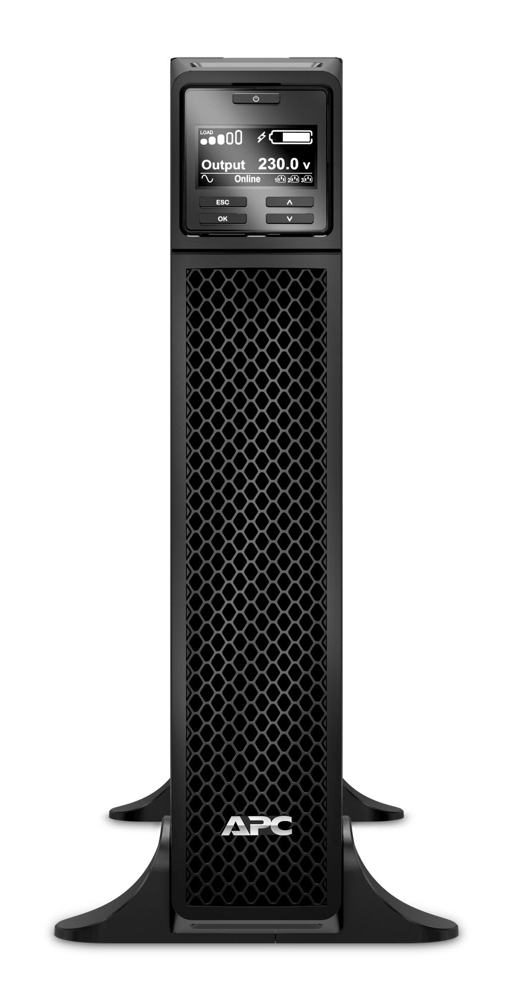 UPS APC, "Smart-UPS SRT", Online cu sinusoida pura, tower, 2200VA / 1980W, AVR, IEC x 10, 1 x baterie APCRBC141, display LCD, back-up 11 - 20 min., "SRT2200XLI"