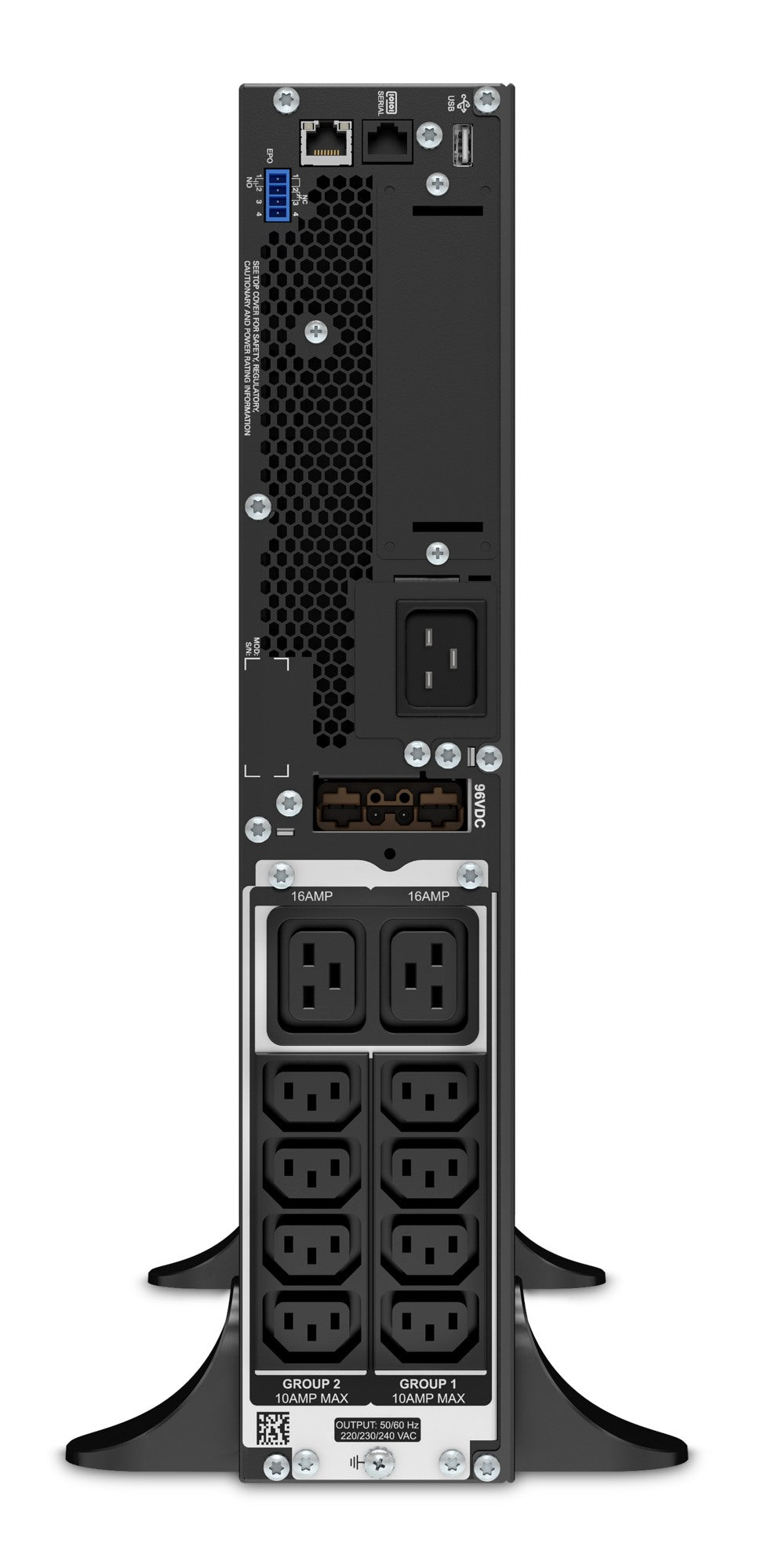 UPS APC, "Smart-UPS SRT", Online cu sinusoida pura, tower, rack, 3000VA/2700W, AVR, IEC x 10, 1 x baterie APCRBC152, display LCD, back-up 11 - 20 min., "SRT3000XLI"