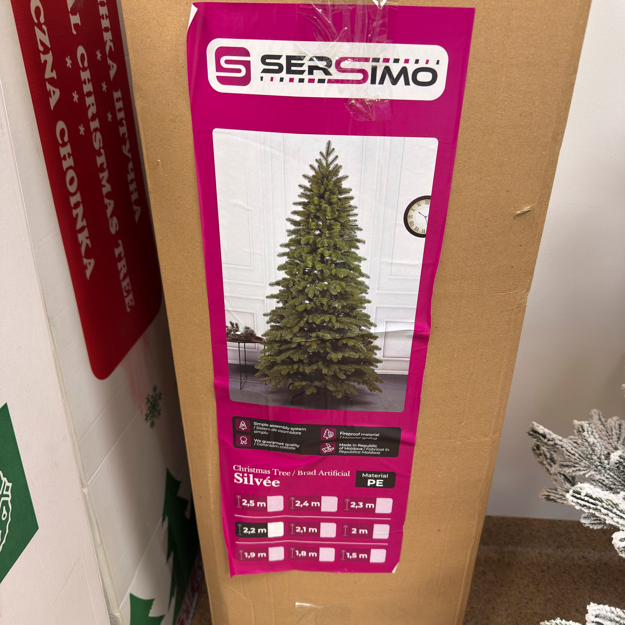 Brad artificial Sersimo, Silvee Elite, verde, integral 3D, 220 cm