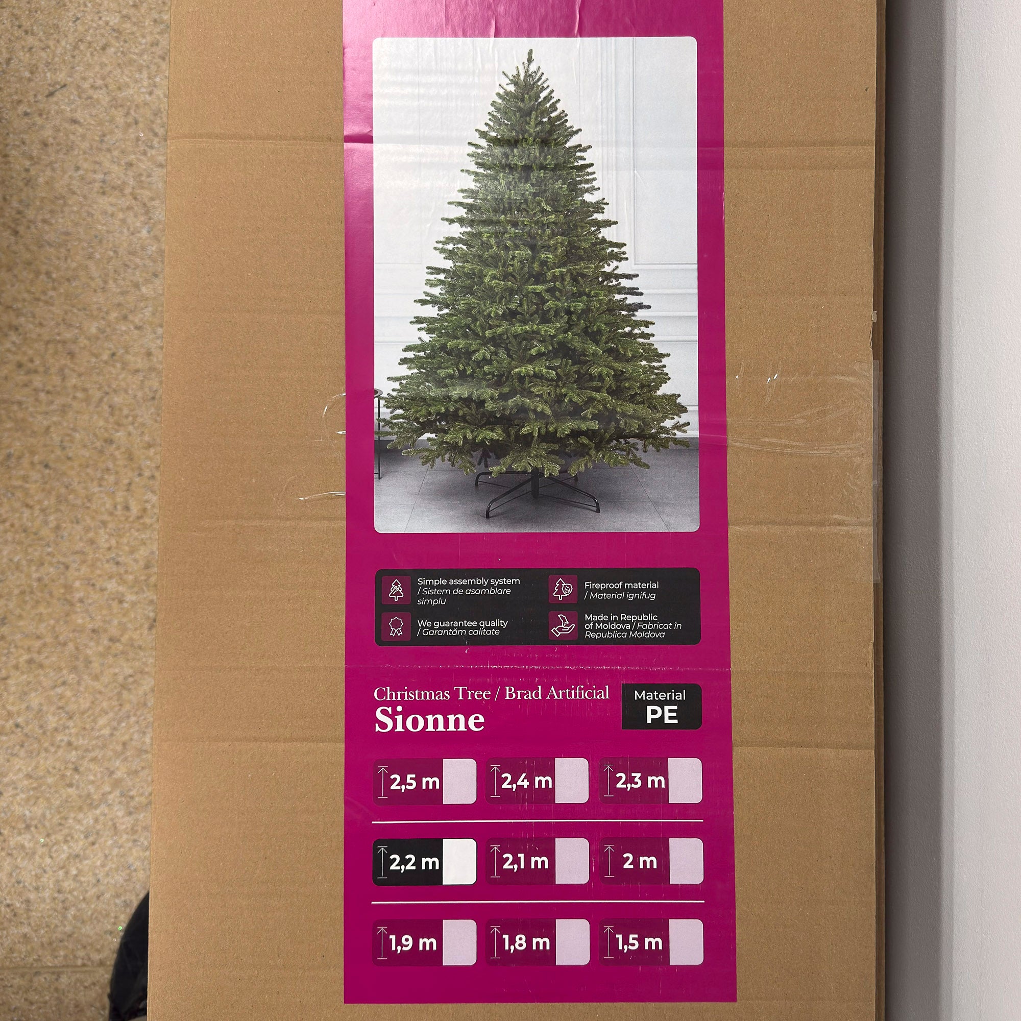 Brad artificial Sersimo, Sionne Elite, verde, integral 3D, 200 cm