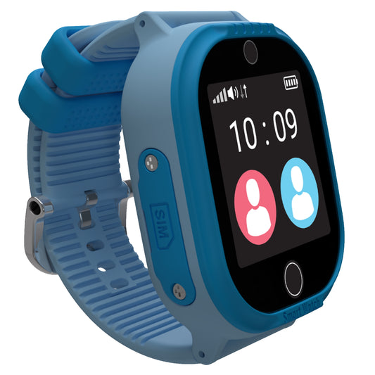 Smartwatch Watch 4 Lite cu tripla localizare (LBS, GPS, Wi-Fi), impermeabil, Albastru - BazarOltenia