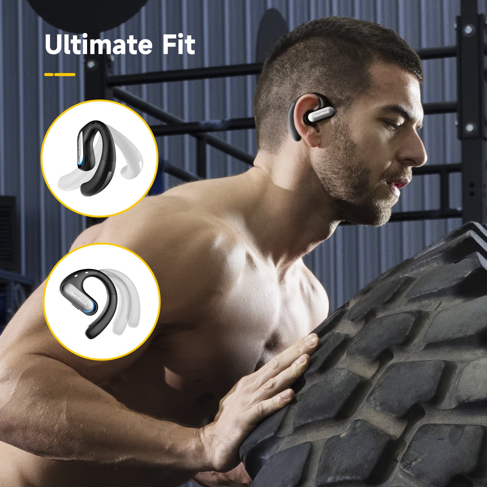 Casca OneOdio wireless, tip butoni - TWS, utilizare smartphone, conectare prin Bluetooth 5.2, difuzor 16.2 mm, negru, "OpenRock-Pro-Black" (timbru verde 0.18lei)