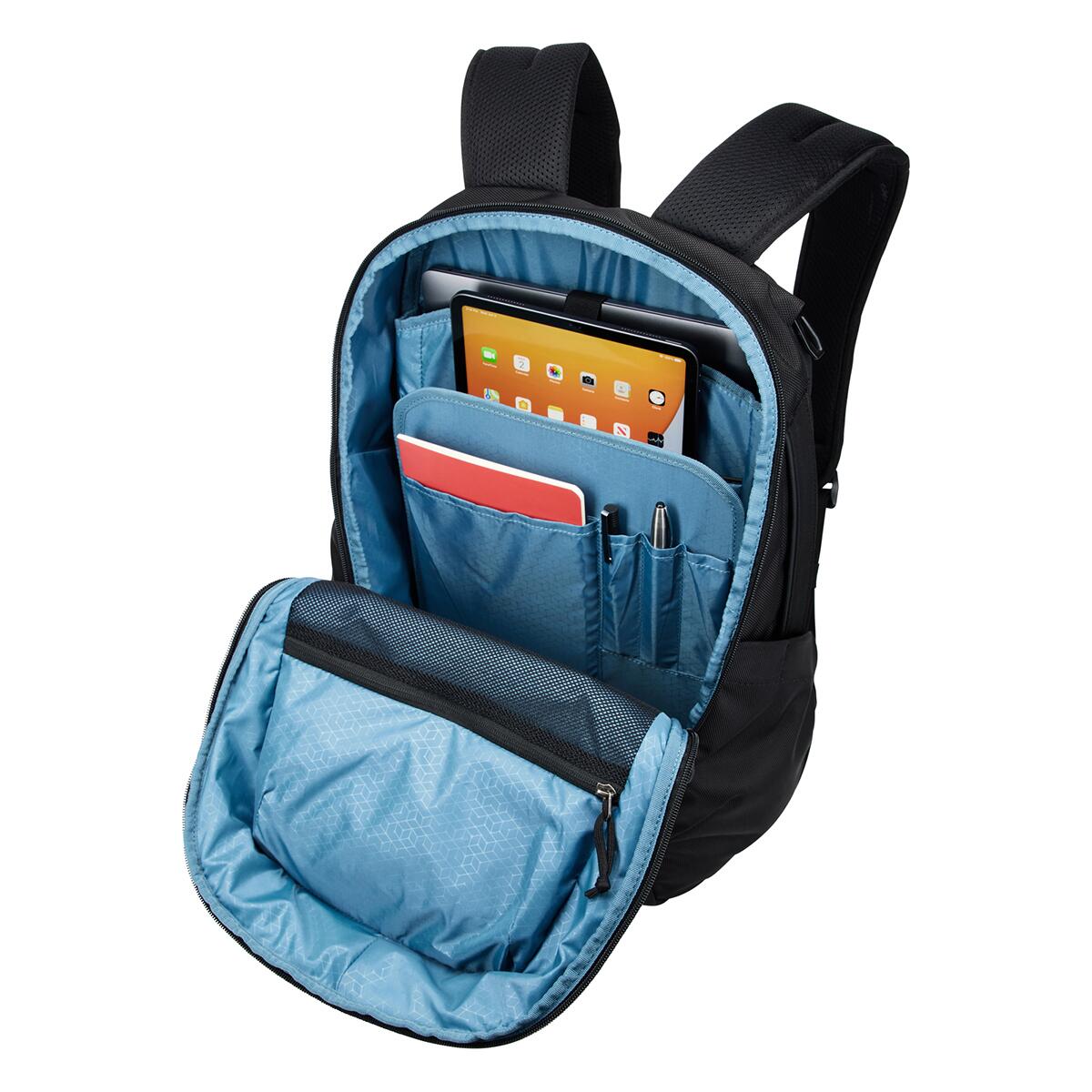 RUCSAC THULE pt. notebook de max. 15.6 inch, 26 l, 1 compartiment, buzunar frontal x 3 | buzunar lateral x 2, waterproof, poliester, negru, Accent 3205384
