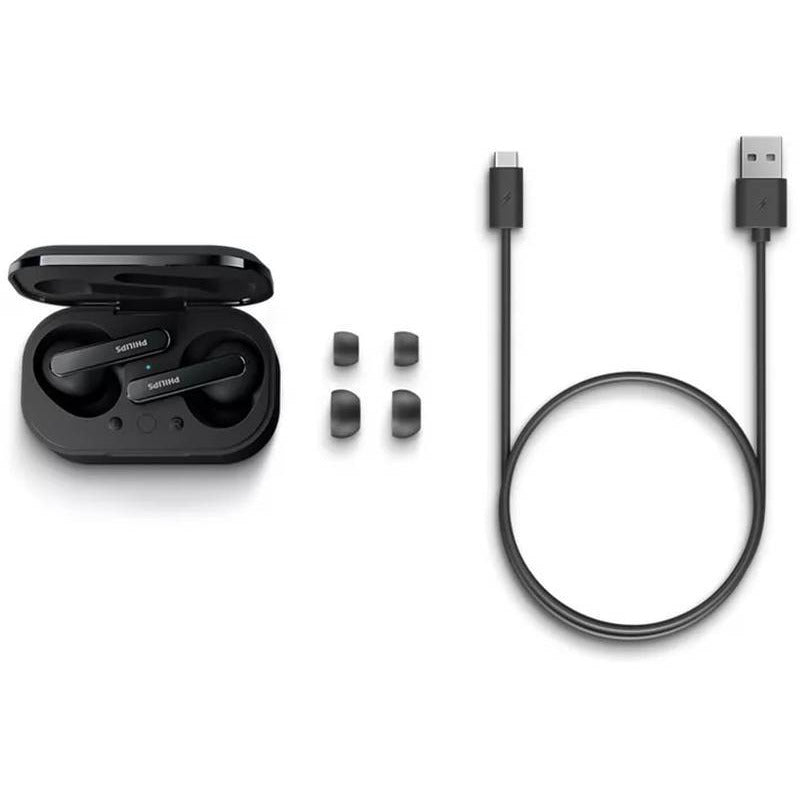 Casti audio true wireless Philips TAT5506BK/00, In-Ear, negru, "TAT5506BK/00" (timbru verde 0.18 lei)