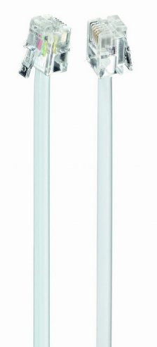 CABLU TELEFONIC GEMBIRD 6P4C, 10m, black, "TC6P4C-10M"