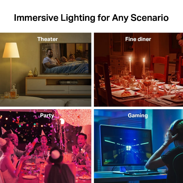 BEC LED wireless TP-LINK, 800lm, 8.7W, E27, intens reglabila, ctr prin smartph.cu apl.Tapo, ajustare auto a luminii in fct. de mom zilei- diferite culori "Tapo L530E(2-pack)"