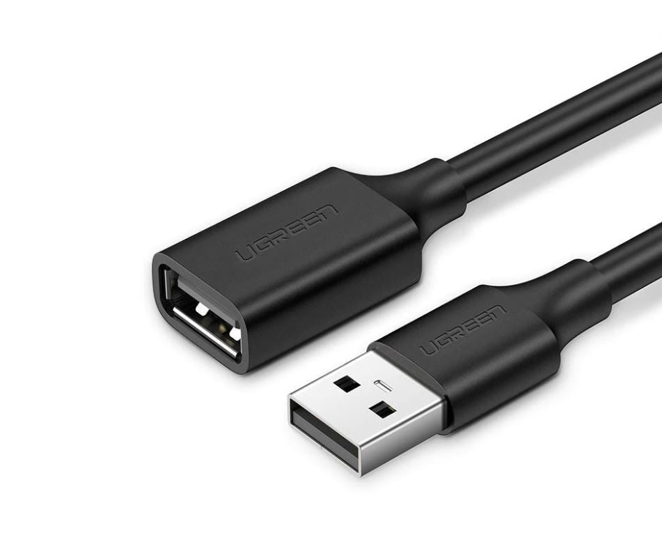 CABLU USB Ugreen prelungitor, "US103" USB 2.0 (M) la USB 2.0 (T), 3 m, negru, "10317" - 6957303813179