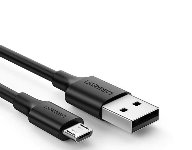 CABLU alimentare si date Ugreen, "US289", Fast Charging Data Cable pt. smartphone, USB la Micro-USB, nickel plating, PVC, 1.5m, negru "60137" - 6957303861378