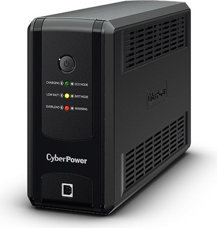 UPS CYBER POWER Line Int. cu manag,LED,850VA/ 425W,AVR,3xSchuko,indicatie LED,1x12V/5.5Ah,Backup 16-28 min,incarcare 8h,conector USB,combo RJ45,GreenPower "UT850EG"