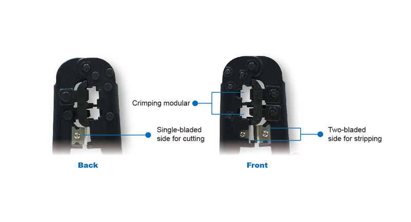 CLESTE sertizare mufe, LOGILINK, functii: sertizare mufe, taiere, RJ45RJ12/RJ11, albastru, "WZ0033"