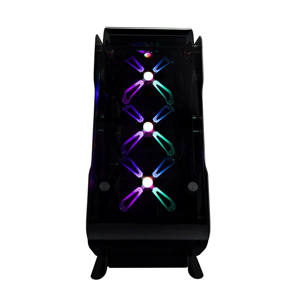 CARCASA Zalman "Z-Machine", middle tower, gaming, fara sursa, , 5xfan inclus, , USB Type-C x 1, USBx4, audio+mic, 7 sloturi expansiune, negru, "Z-Machine 500"