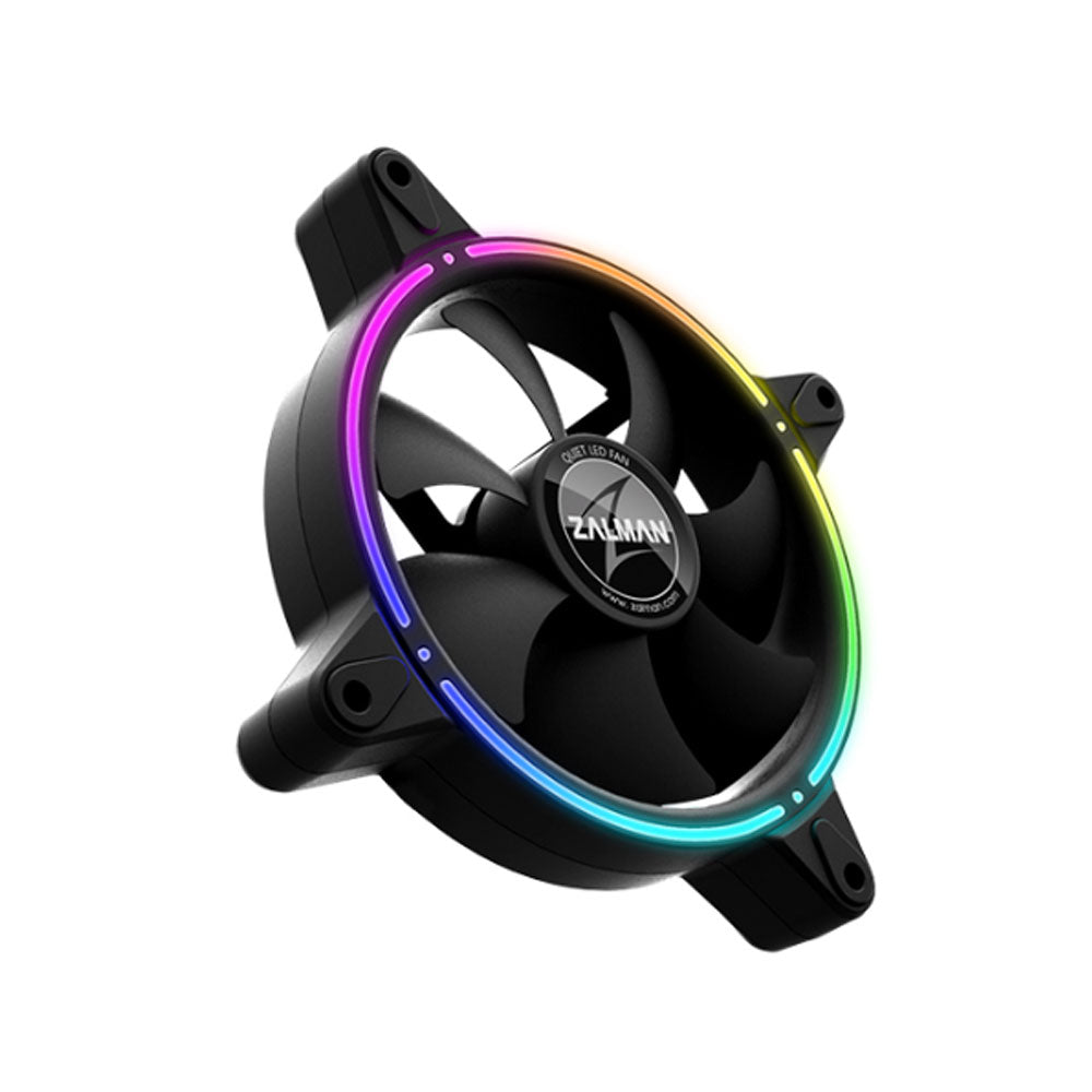 Ventilator Zalman "RFD120A", 120mm, 1500 RPM, hydraulic bearing, 34.34 cfm, 3-pin adresabil, negru, "ZM-RFD120A"