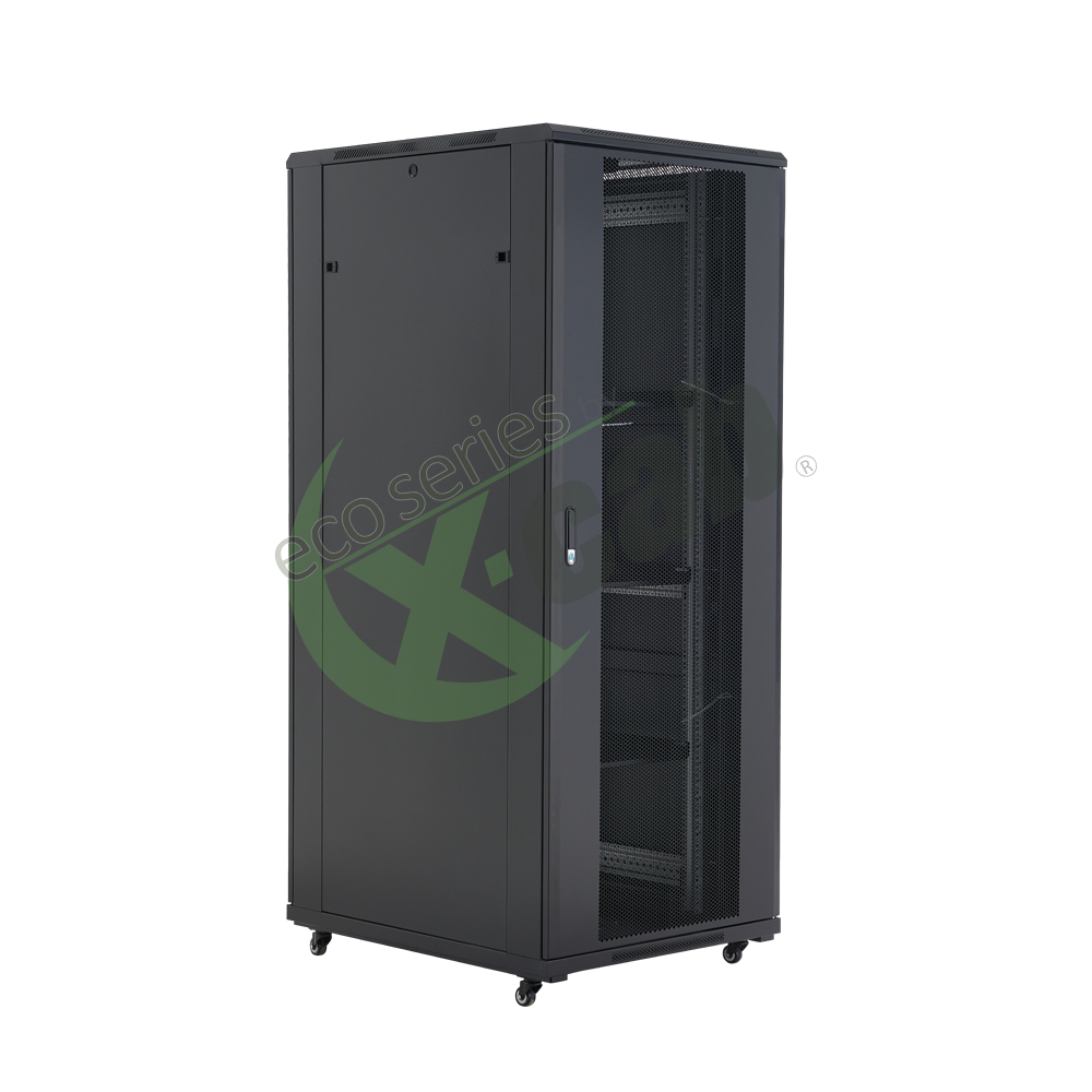 CABINETE Xcab metalic de podea 19", tip rack stand alone, 42U 800x1200 mm, Eco Xcab A3 MD "A381242-MD.9004"