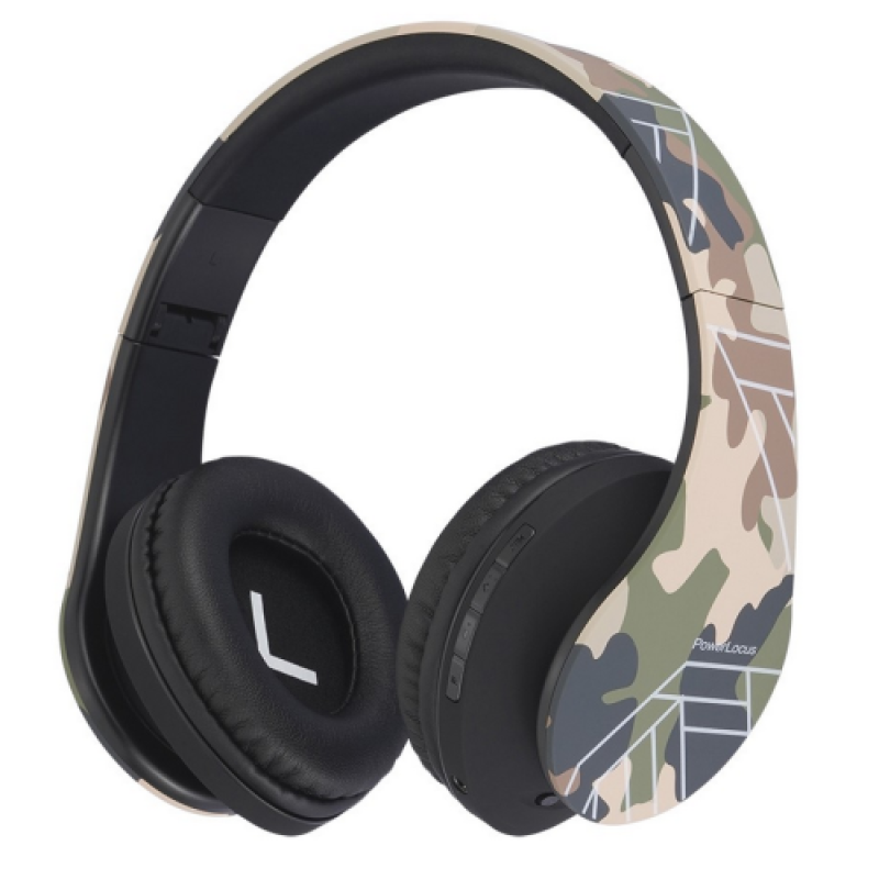 PowerLocus Casti Wireless P2 Camo (Casti Over-ear PowerLocus P2 Camo)
