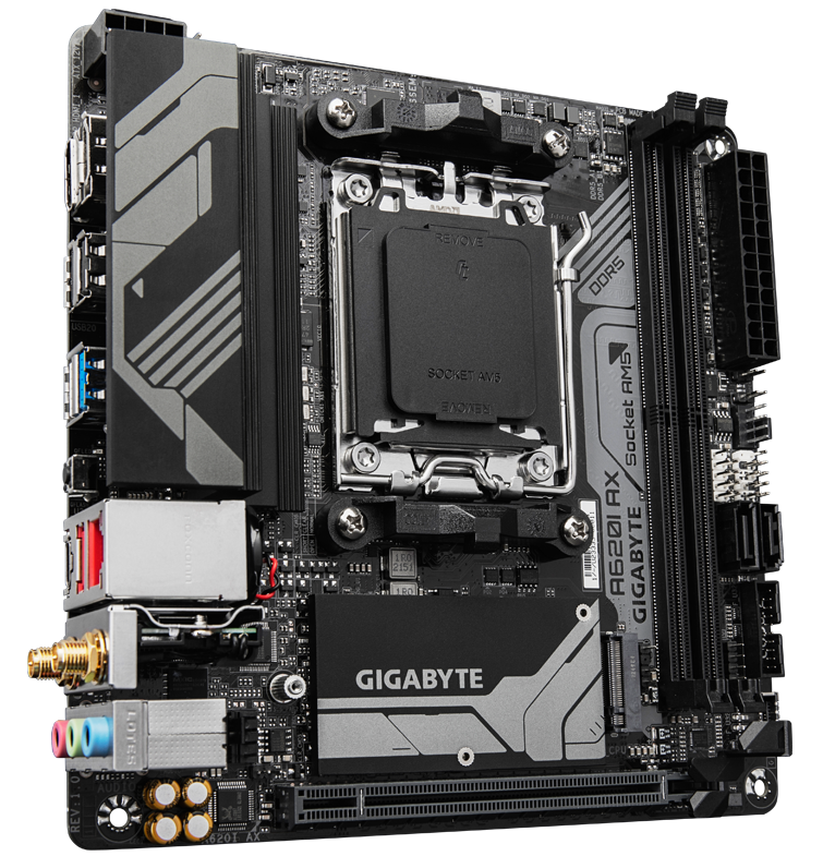 GIGABYTE A620I AX AM5 2xDDR5 4xSATA 1xM.2 mATX MB "A620I AX"