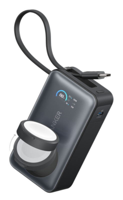 Anker Baterie ext. MagGo 10000mAh Negru (Acumulator extern Anker MagGo Apple Watch)