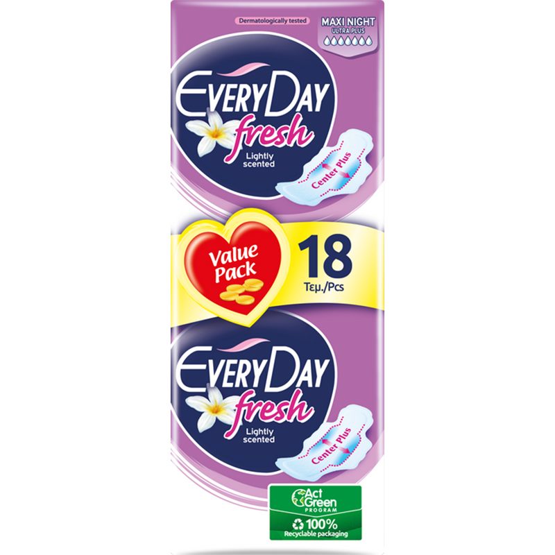 Absorbante, Everyday, 18 buc Fresh Maxi Night Ultra plus