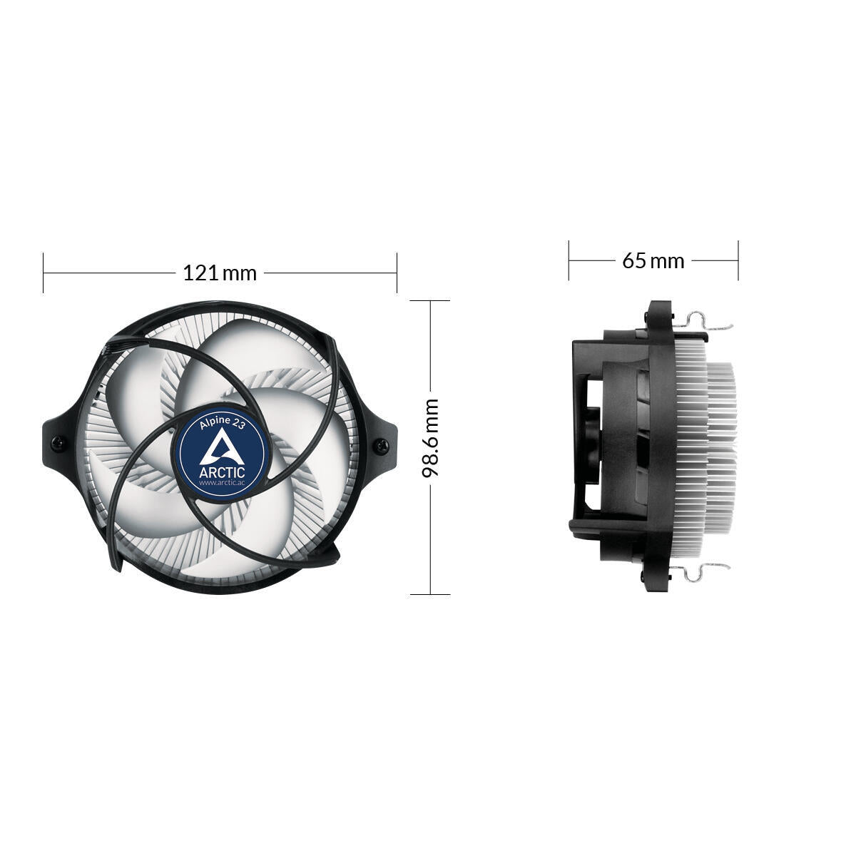 Cooler Arctic "Alpine 23", compatibil skt AMD, racire cu aer, ventilator 90 mm, 2000 rpm, "ACALP00035A"