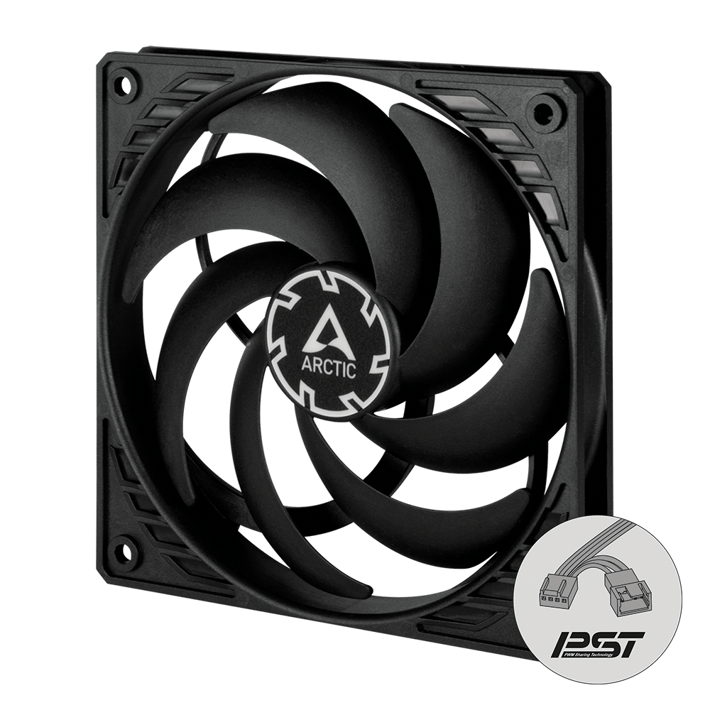 VENTILATOR ARCTIC PC, P12 SLIM PWM PST , 120x120x25mm, w/ PWM & cablu PST, low noise FD bearing, high static pressure, "ACFAN00187A"