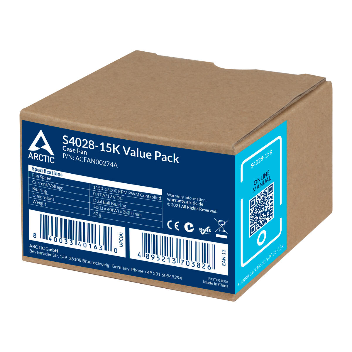 VENTILATOR ARCTIC PC, S4028-6K - 5 Pack,"ACFAN00273A"