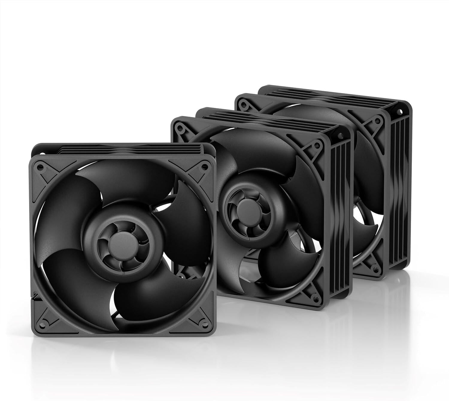 Set 3 ventilatoare Arctic "S12038-8K", 120mm, 800-8000 RPM, FDB, 220 cfm, , 4pin, negru, "ACFAN00302A" - 4895213704724