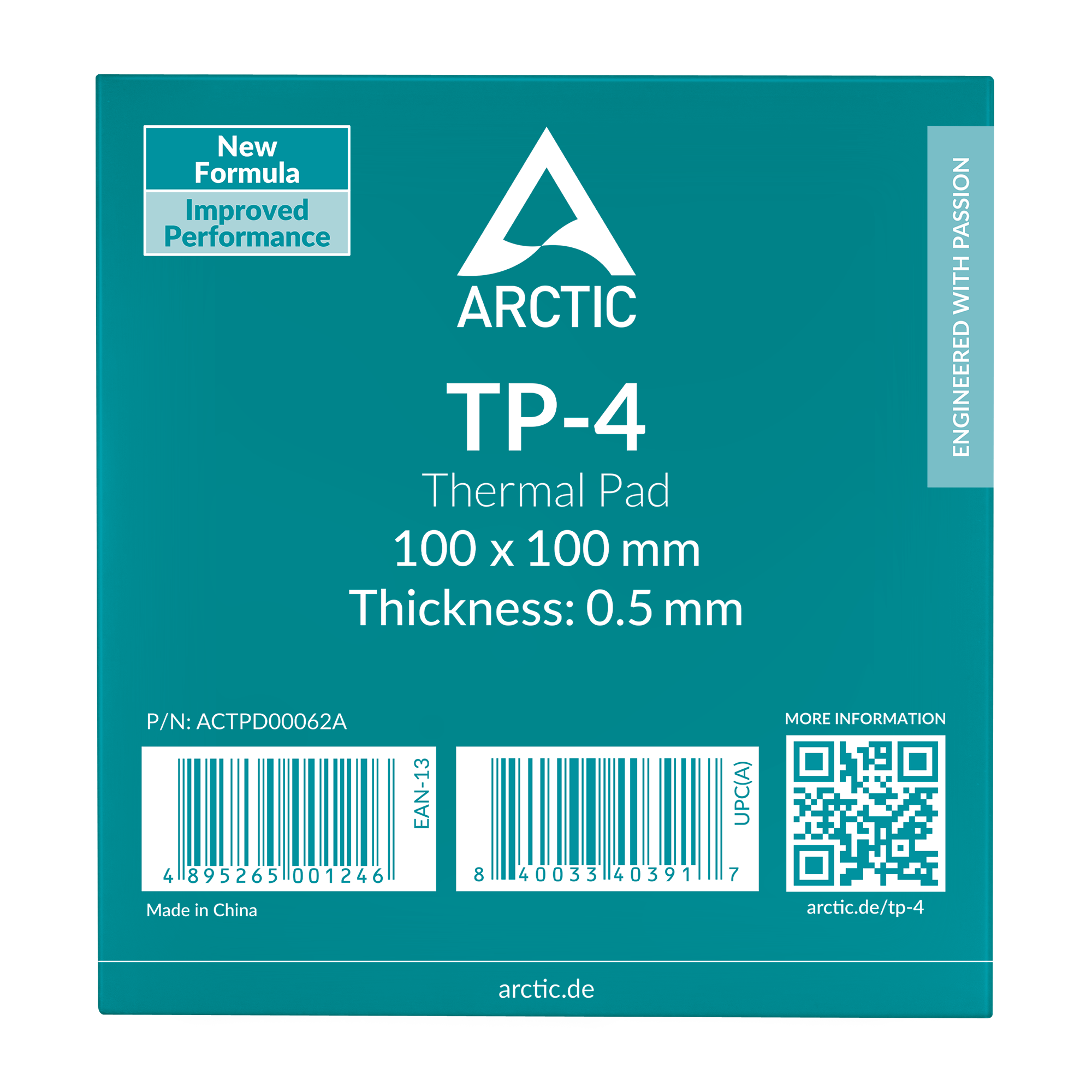 Thermal Pad Arctic "TP-4", 100 x 100 mm 0,5mm grosime, densitate 3.4 g/cm3,"ACTPD00062A"