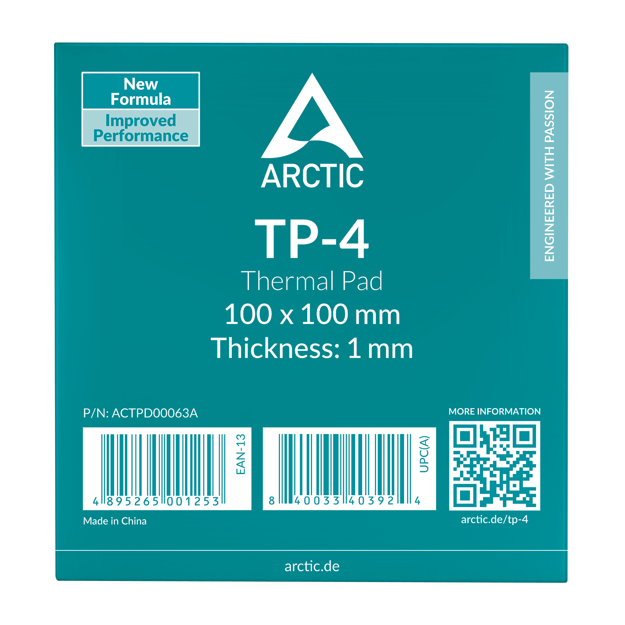 Thermal Pad Arctic "TP-4", 100 x 100 mm 1mm grosime, densitate 3.4 g/cm3,"ACTPD00063A"