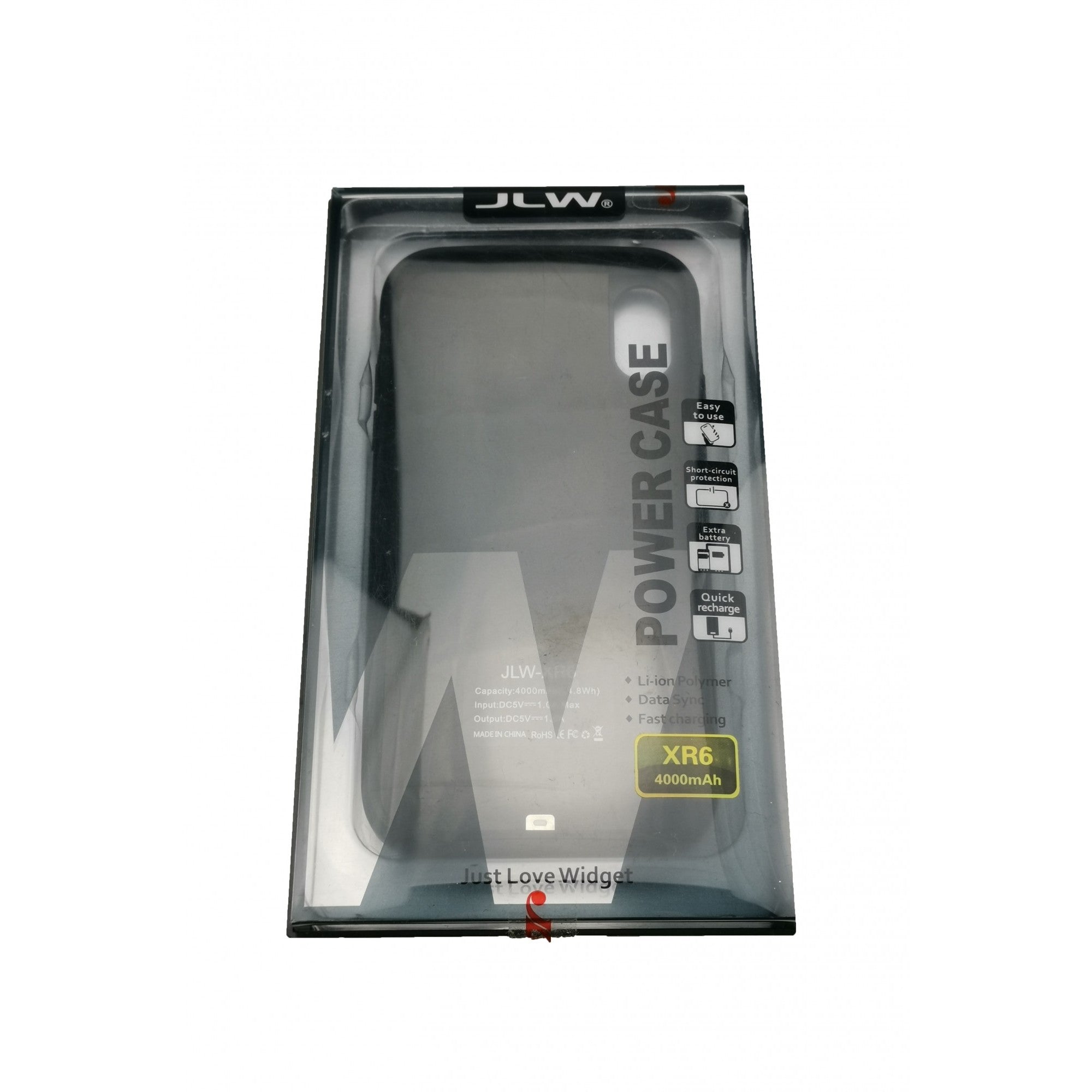 Acumulator extern WUW-JLW Power Case 4000 mAh pentru Apple iPhone XR, Negru
