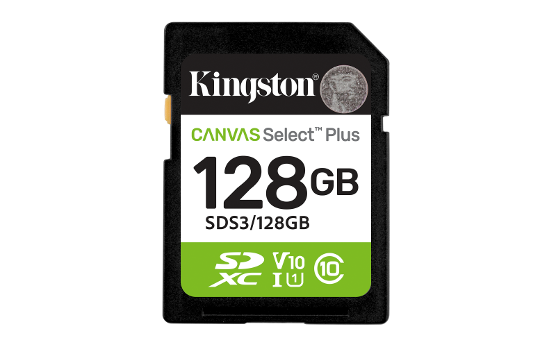Card de Memorie SDXC Kingston128GBCanvas Select Plus