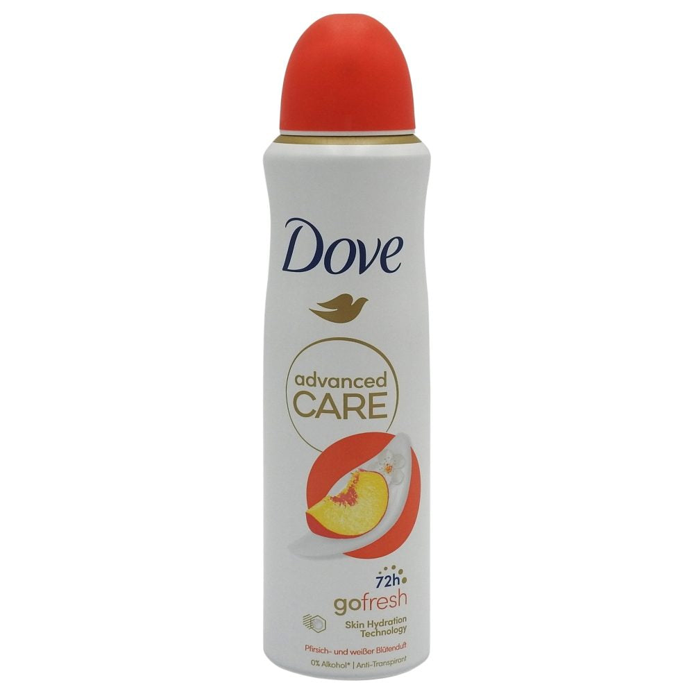Antiperspirant Deodorant, Dove, 150 ml Advanced Care Peach White Blossom 72H