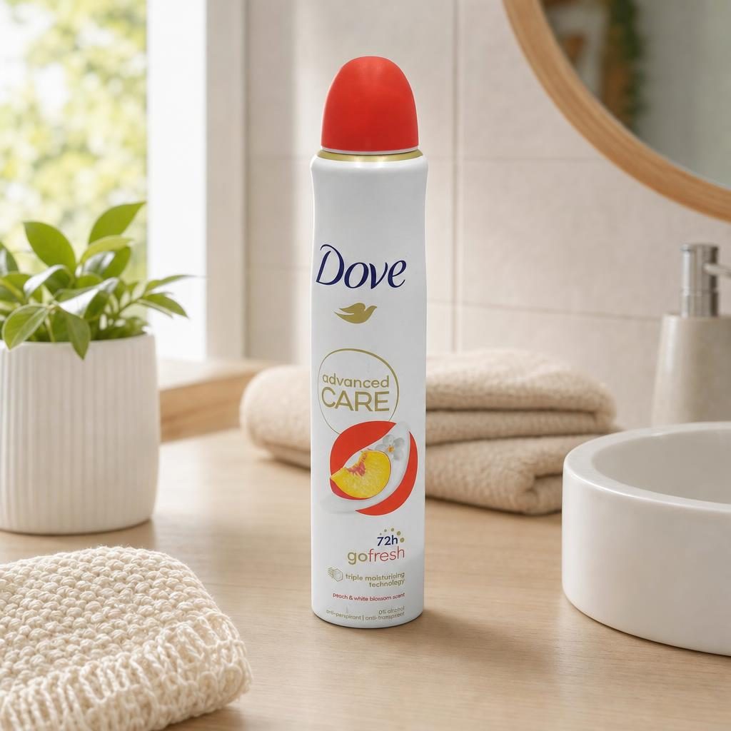 Antiperspirant Deodorant, Dove, 200 ml Advanced Care Peach White Blossom 72H