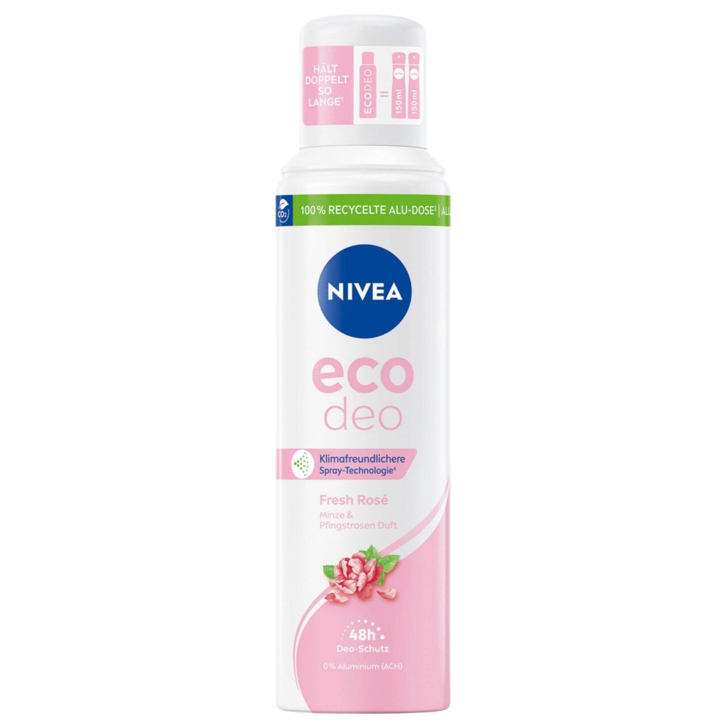 Antiperspirant Deodorant, Nivea, 125 ml Women Eco Fresh Rose