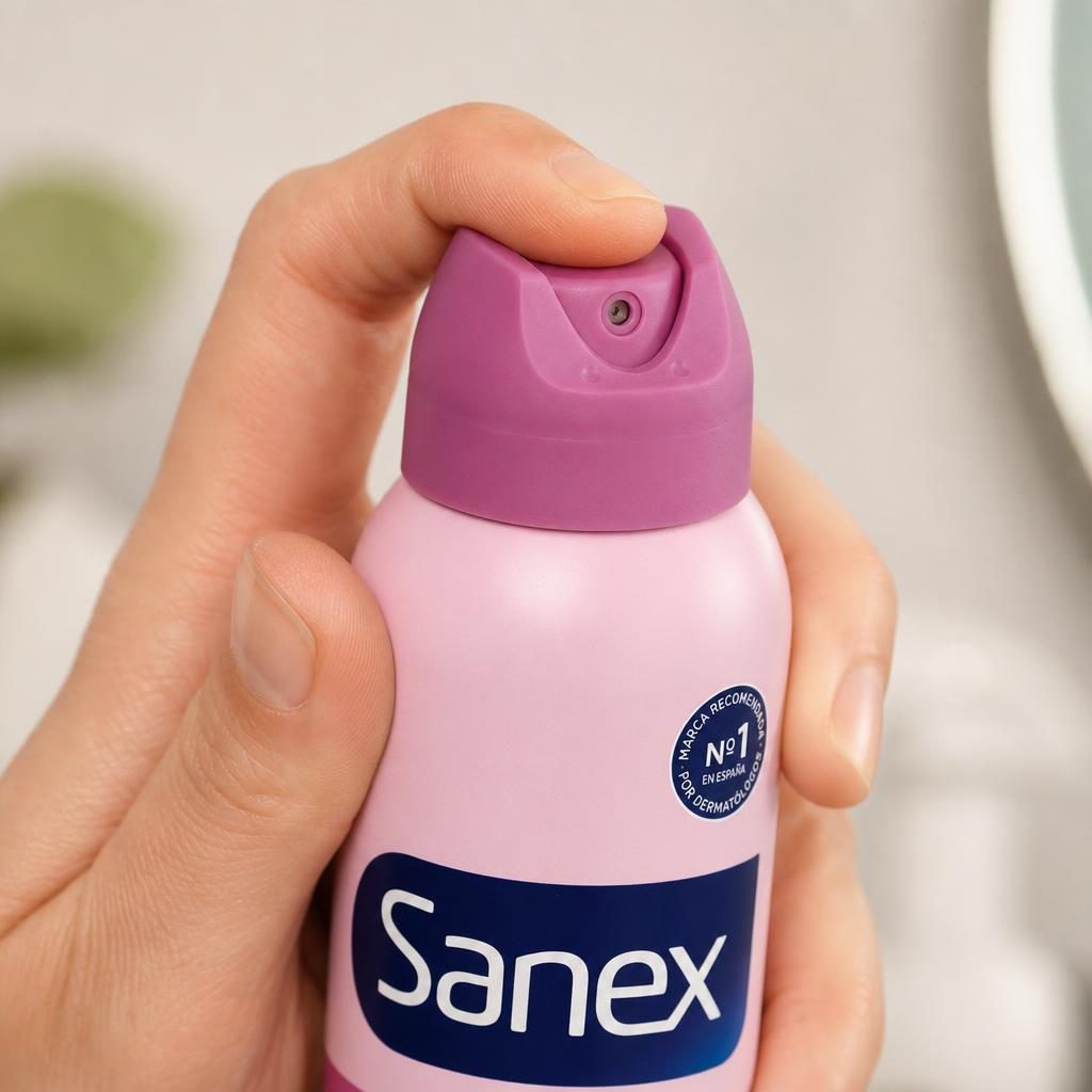 Antiperspirant Deodorant Spray, Sanex Dermo, 200 ml, Invisible cu Protectie 72 h