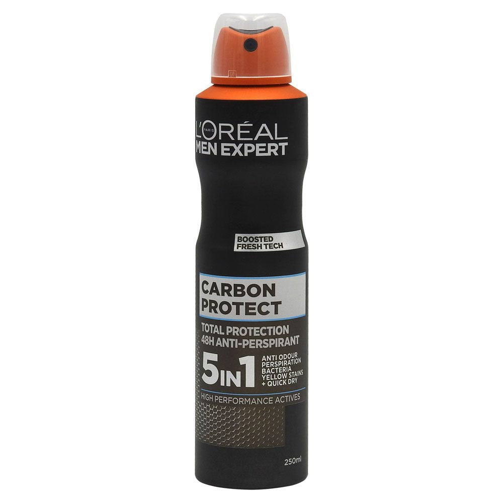 Antiperspirant, Loreal, Expert Deo Men 250 ml Carbon Protect
